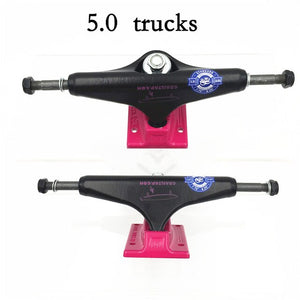2PCS USA Royal Skateboard Trucks 5.25 inch Aluminum Trucks 5.0" Double Rocker Skateboarding Accessories Street Skate Truck