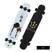Load image into Gallery viewer, 108cm Small long board skateboard beginner skateboard car adult road skateboard dance board brush street long board
