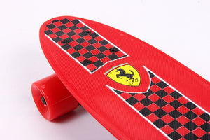 Ferrari Child Four-Wheel Double Cruiser Skateboard flip skate board for kids boy Max loading 50kg