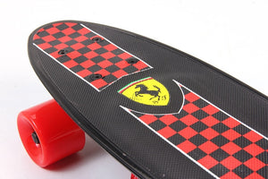 Ferrari Child Four-Wheel Double Cruiser Skateboard flip skate board for kids boy Max loading 50kg